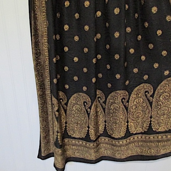 Ellen Tracy NWT Pleated Silk Midi Skirt, Size 12 - Picture 2 of 7